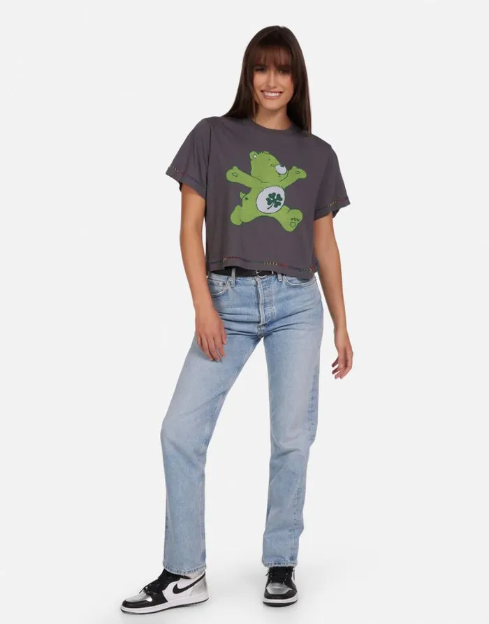 Rue Good Luck Bear Light Onyx Women Lauren Moshi Short Sleeve