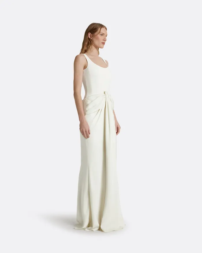 Safiyaa Marlena Ivory Long Dress Ivory Women Bridal