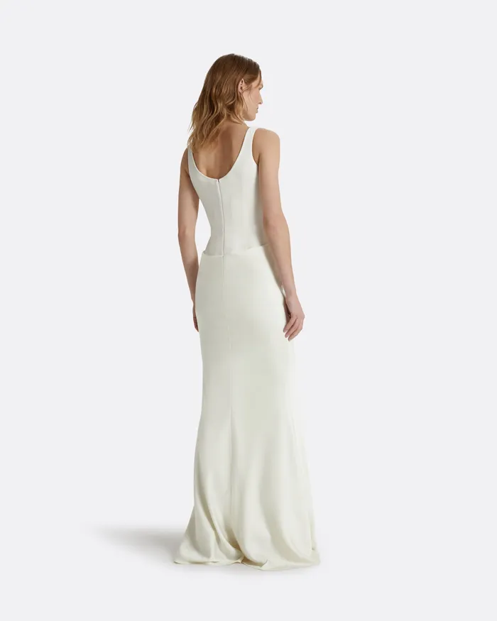 Safiyaa Marlena Ivory Long Dress Ivory Women Bridal