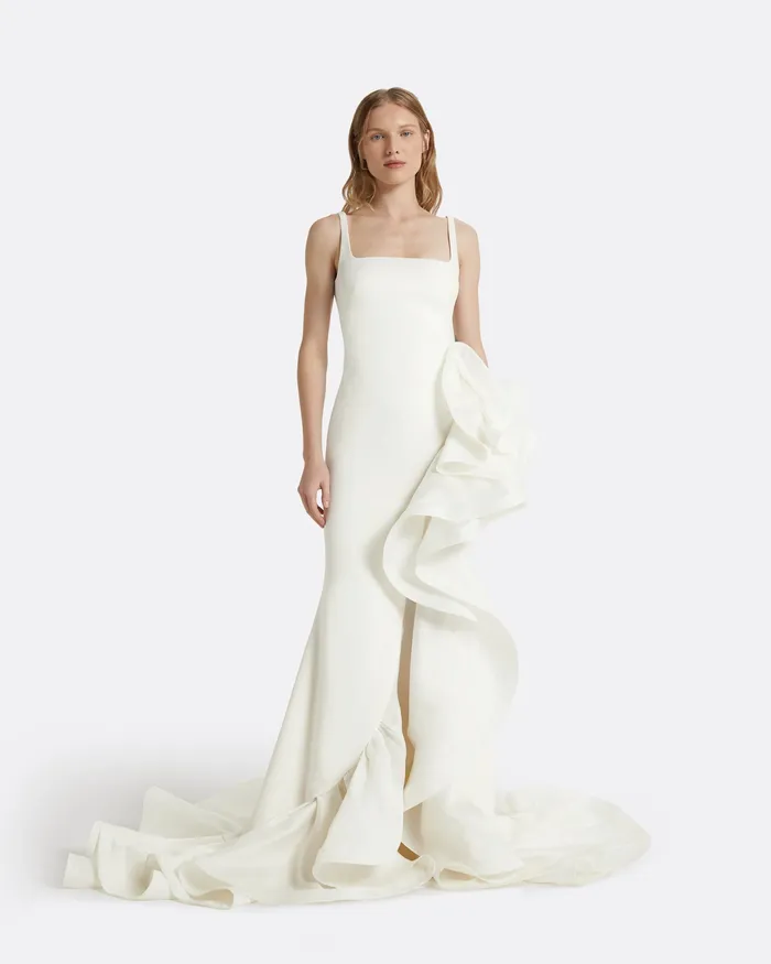 Safiyaa Yana Ivory Long Dress Ivory Women Bridal