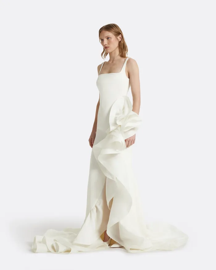 Safiyaa Yana Ivory Long Dress Ivory Women Bridal
