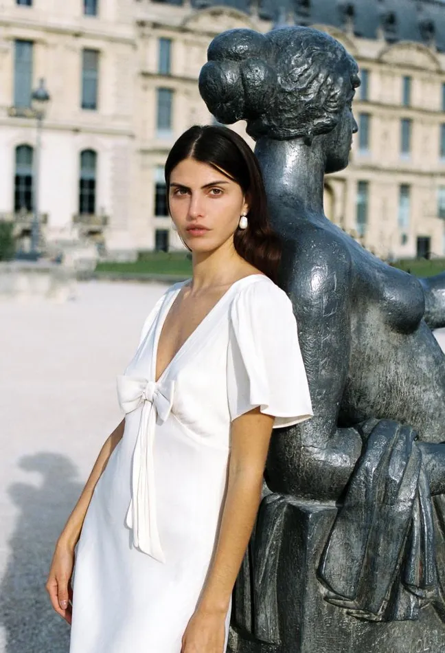 Sale Brunello Dress Ivory Women Ciao Lucia Satin Dresses