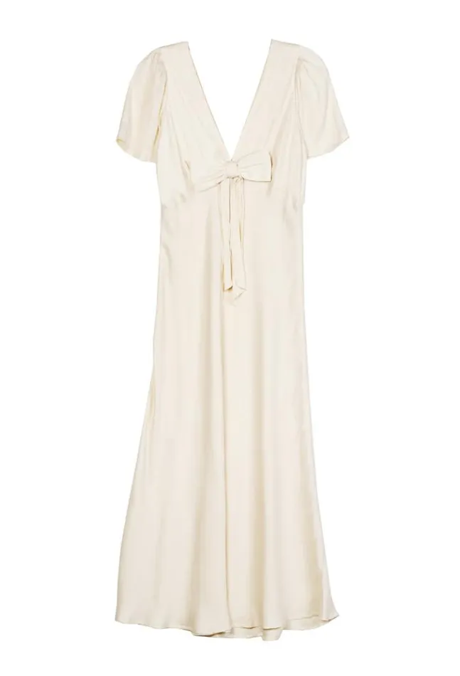 Sale Brunello Dress Ivory Women Ciao Lucia Satin Dresses
