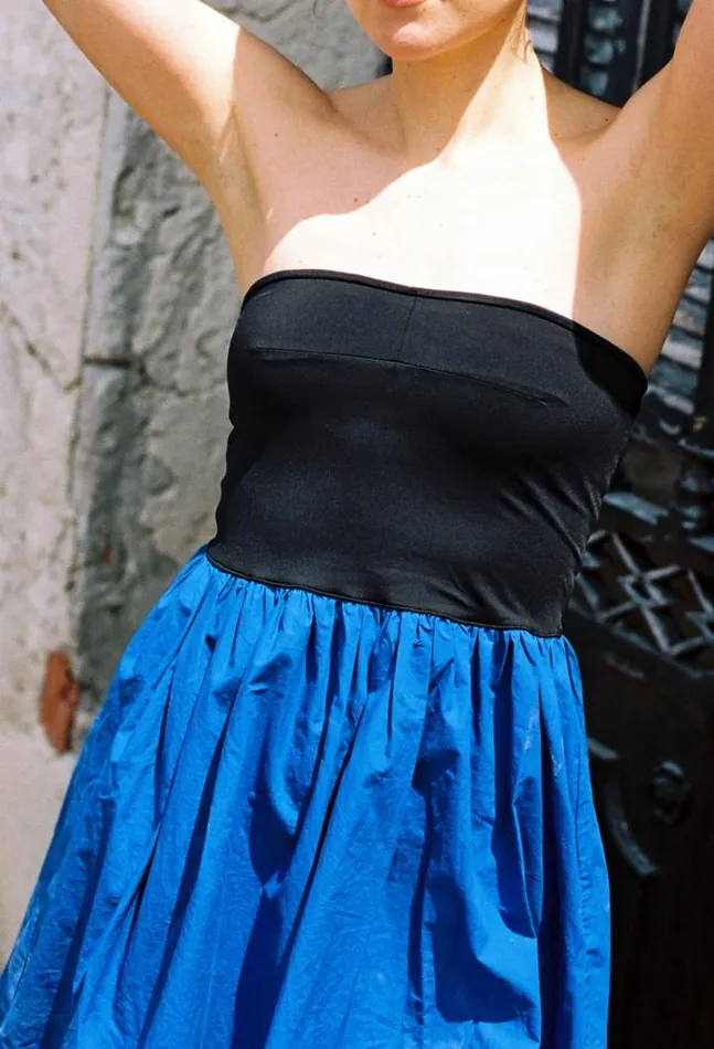 Sale Tufo Dress Klein Blue Women Ciao Lucia Long Dresses