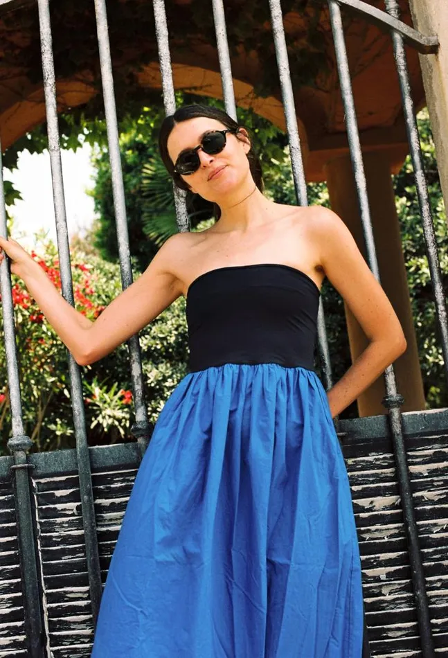 Sale Tufo Dress Klein Blue Women Ciao Lucia Long Dresses