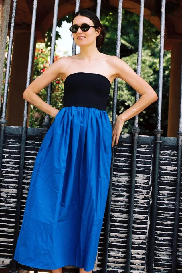 Sale Tufo Dress Klein Blue Women Ciao Lucia Long Dresses