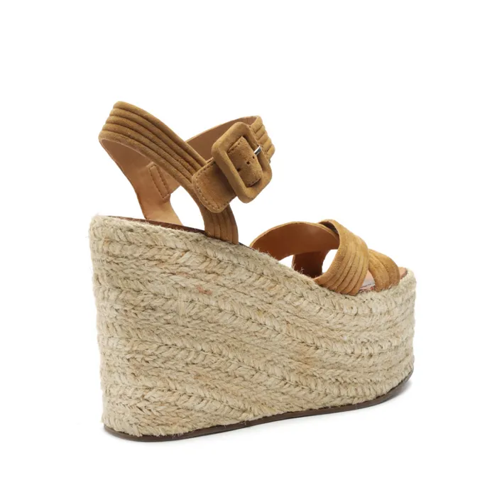 Sandals Blisse Nubuck Sandal Nude Caramel Schutz Shoes Platforms
