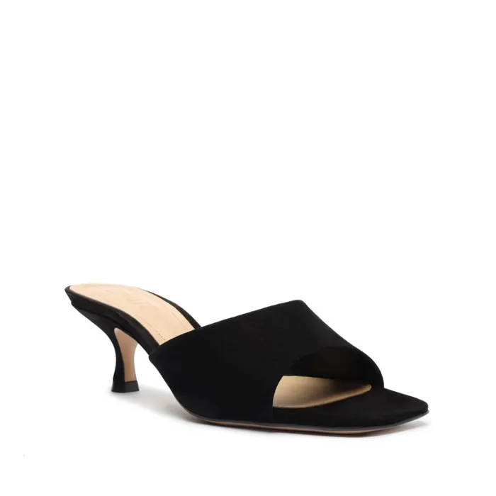 Sandals Dethalia Nubuck Leather Sandal Black Schutz Shoes Mule Sandals Dethalia Nubuck Leather Sandal Black Schutz Shoes Mule