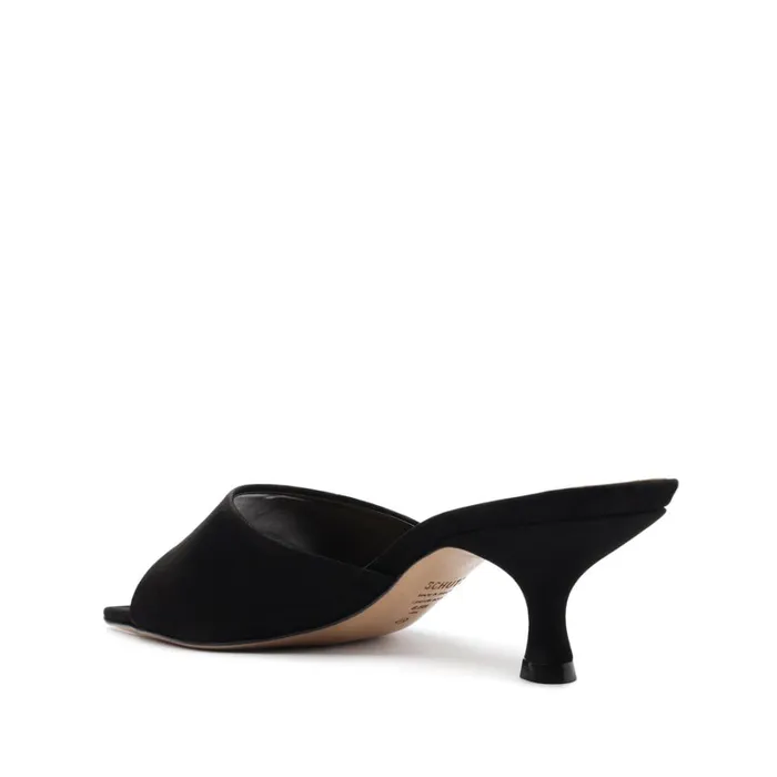Sandals Dethalia Nubuck Leather Sandal Black Schutz Shoes Mule Sandals Dethalia Nubuck Leather Sandal Black Schutz Shoes Mule