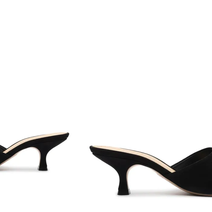 Sandals Dethalia Nubuck Leather Sandal Black Schutz Shoes Mule Sandals Dethalia Nubuck Leather Sandal Black Schutz Shoes Mule