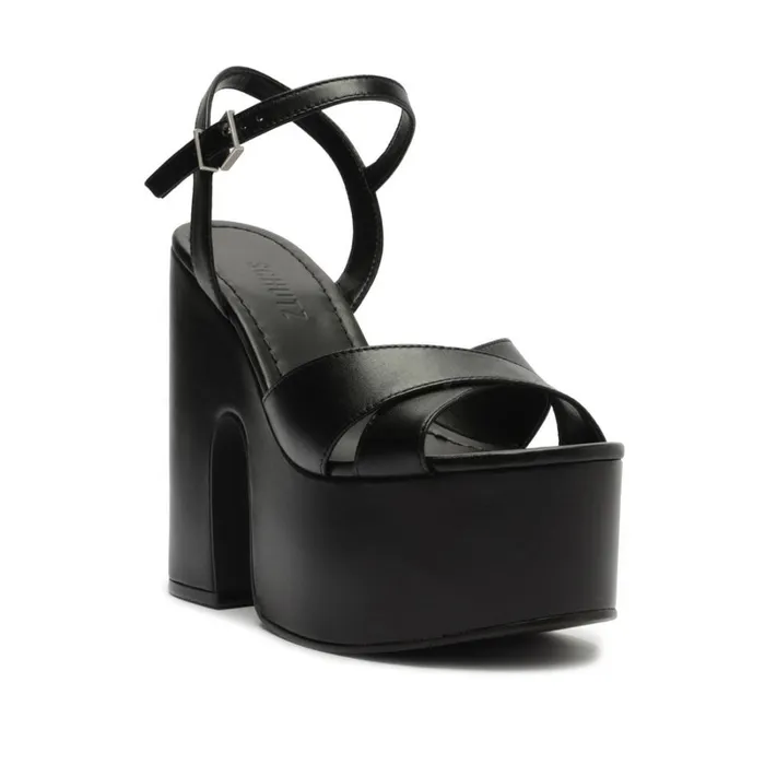Sandals Keefa Cutout Nappa Leather Sandal Black Schutz Shoes Platforms Sandals Keefa Cutout Nappa Leather Sandal Black Schutz Shoes Platforms