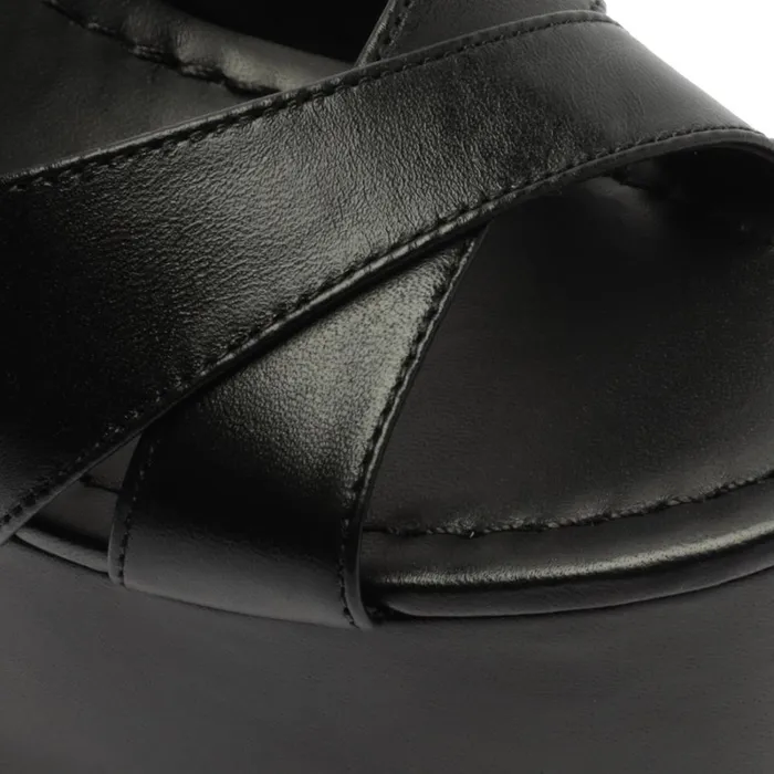 Sandals Keefa Cutout Nappa Leather Sandal Black Schutz Shoes Platforms Sandals Keefa Cutout Nappa Leather Sandal Black Schutz Shoes Platforms