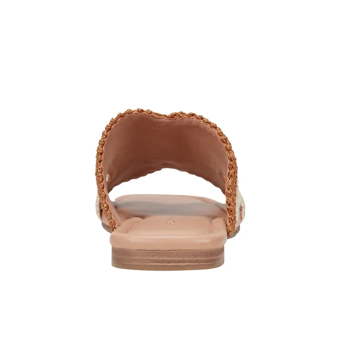 Sandals Marc Fisher Women Nashie Flat Sandal Light Natural Raffia