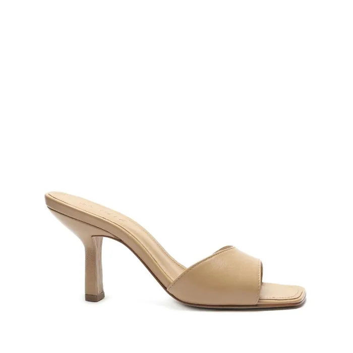 Sandals Posseni Leather Sandal Honey Beige Schutz Shoes Stiletto Heels