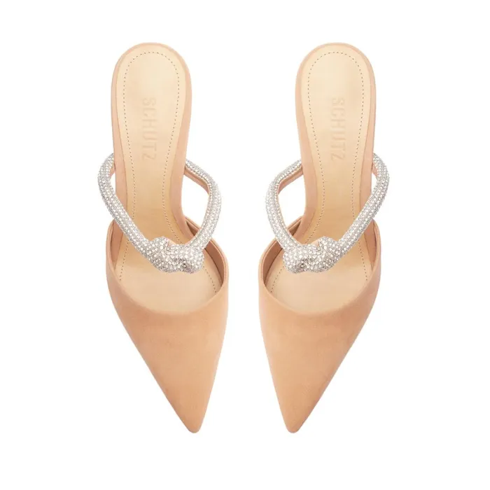 SandalsPumps Pearl Glam Pin Heel Pump Beige Schutz Shoes Pumps
