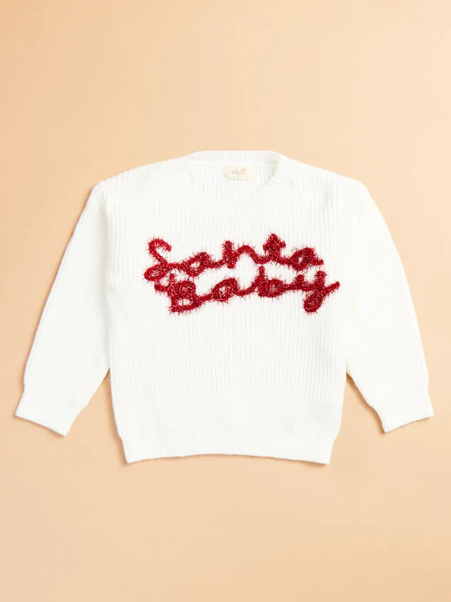 Santa Baby Sweater Ivory Girl Altar039d State Tops