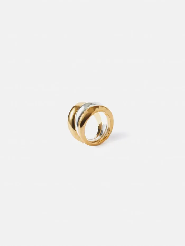 Sculptural Ring Set Multi Women Jigsaw Jewellery
