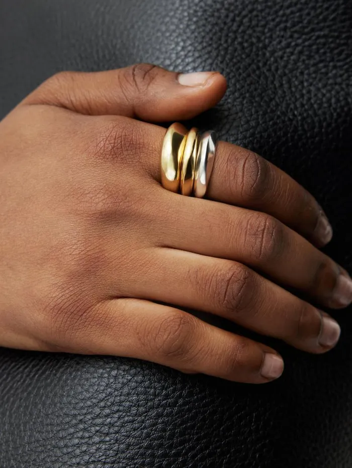 Sculptural Ring Set Multi Women Jigsaw Jewellery
