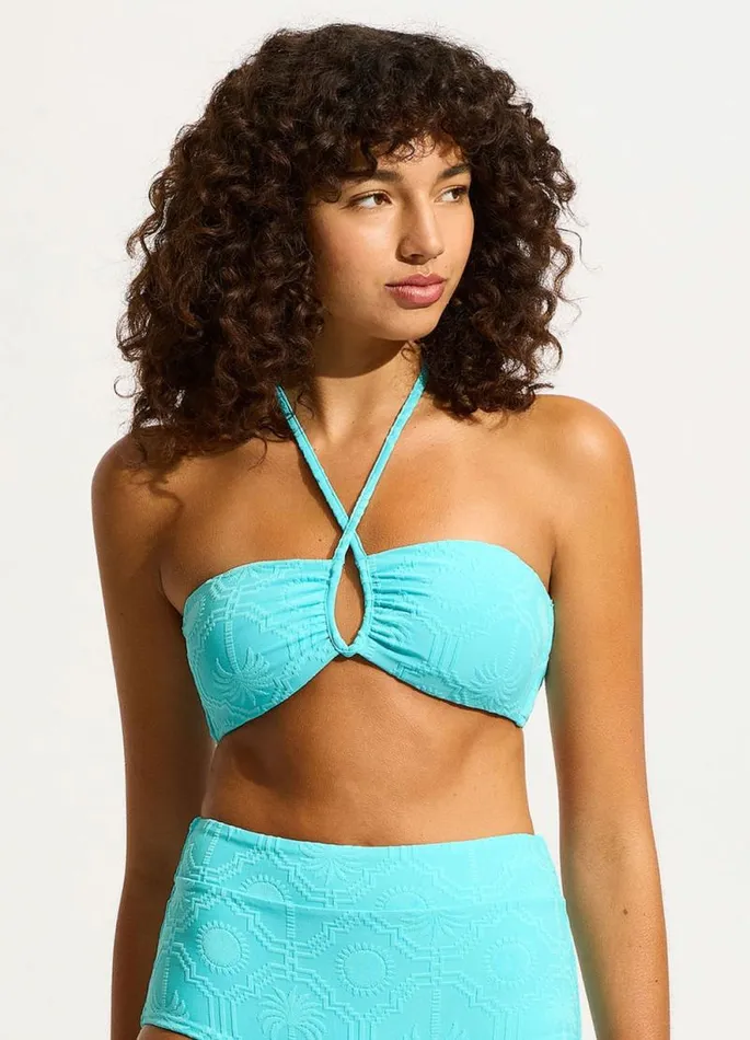 Seafolly Bandeau Women Oasis Diamond Wire Bandeau Bikini Top 8211 Atoll