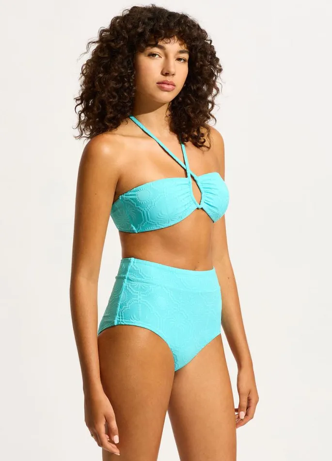 Seafolly Bandeau Women Oasis Diamond Wire Bandeau Bikini Top 8211 Atoll