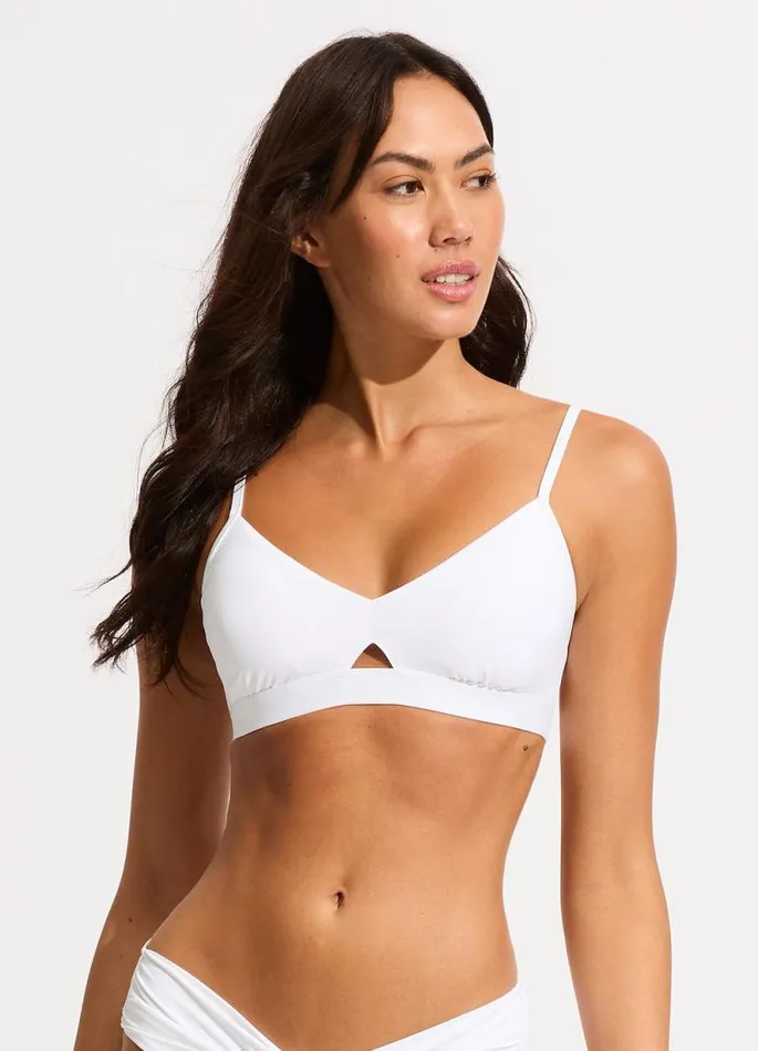 Seafolly Bralette Women Seafolly Collective Hybrid Bralette 8211 White