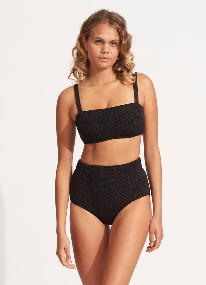 Seafolly High Waisted Women Sea Dive High Waisted Pant 8211 Black