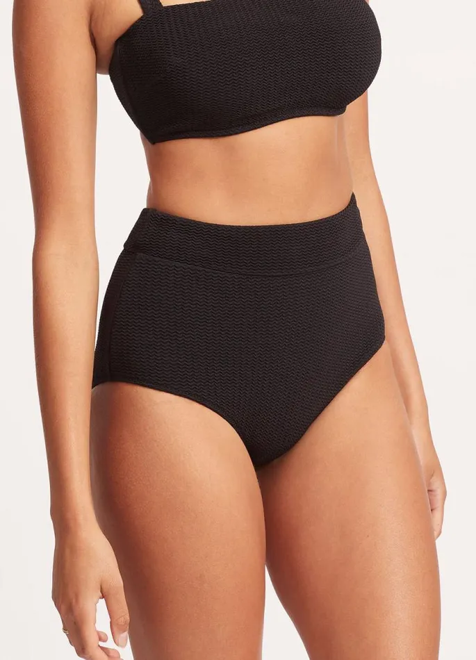 Seafolly High Waisted Women Sea Dive High Waisted Pant 8211 Black