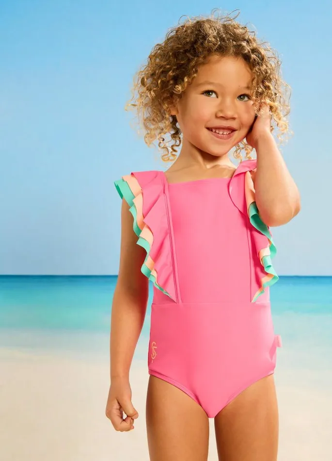 Seafolly Toddler and Girls 007 Years Girls Essentials Girls Colour Blocked One Piece 8211 Peony Seafolly Toddler and Girls 007 Years Girls Essentials Girls Colour Blocked One Piece 8211 Peony