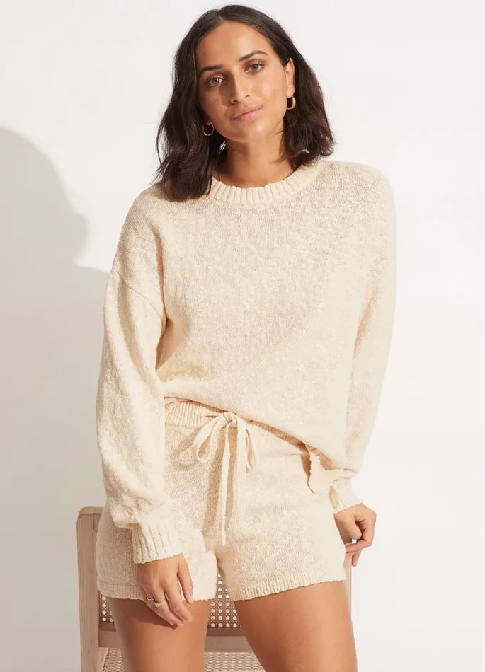 Seafolly Tops Women Boucle Sweater 8211 Sand