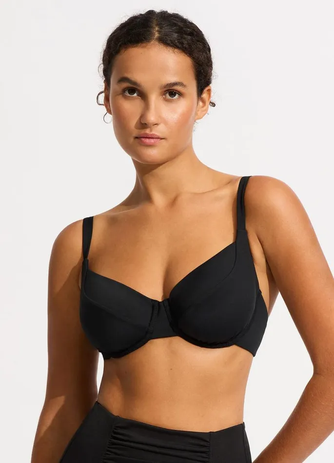 Seafolly Underwire Women Seafolly Collective DD Cup Underwire Bikini Top 8211 Black