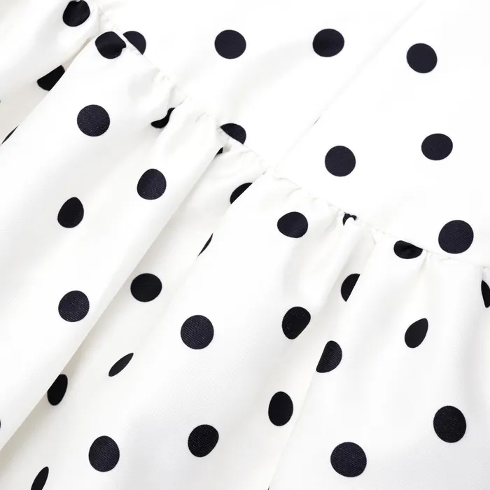Self Portrait Dresses Women Cream Polka Dot Taffeta Midi Dress
