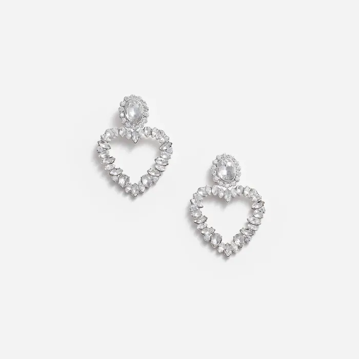Self Portrait Jewellery Women Crystal Heart Earrings