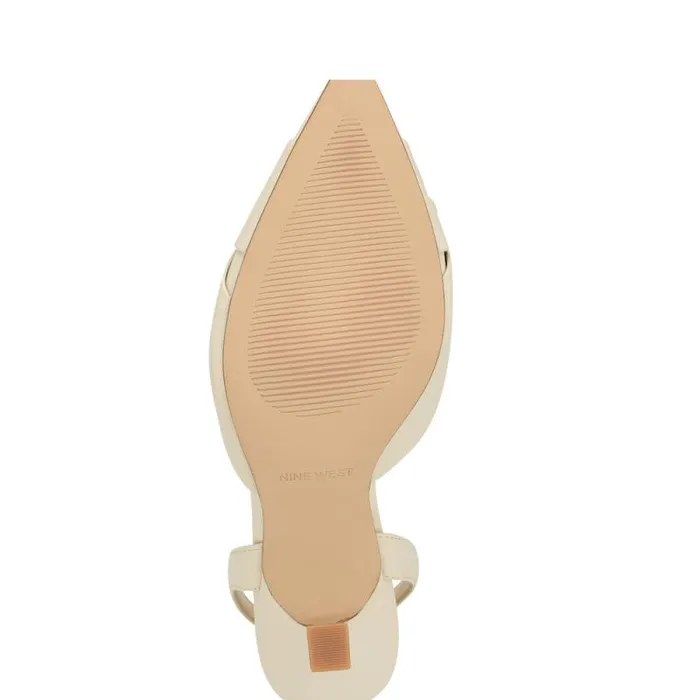 Shanti Slingback Pumps Ivory Women Nine West Heels Shanti Slingback Pumps Ivory Women Nine West Heels