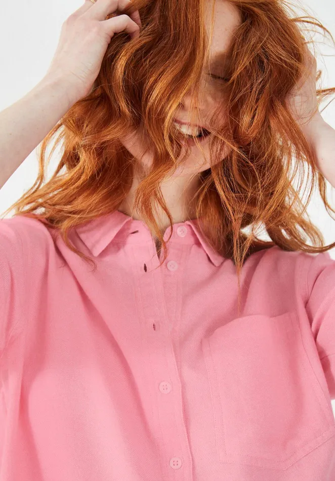 Shirts and Blouses Women Hush Alani Oversized Shirt Pink Melange