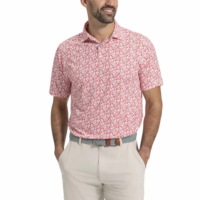 Shirts Men Hawaiian Floral Lisle FootJoy