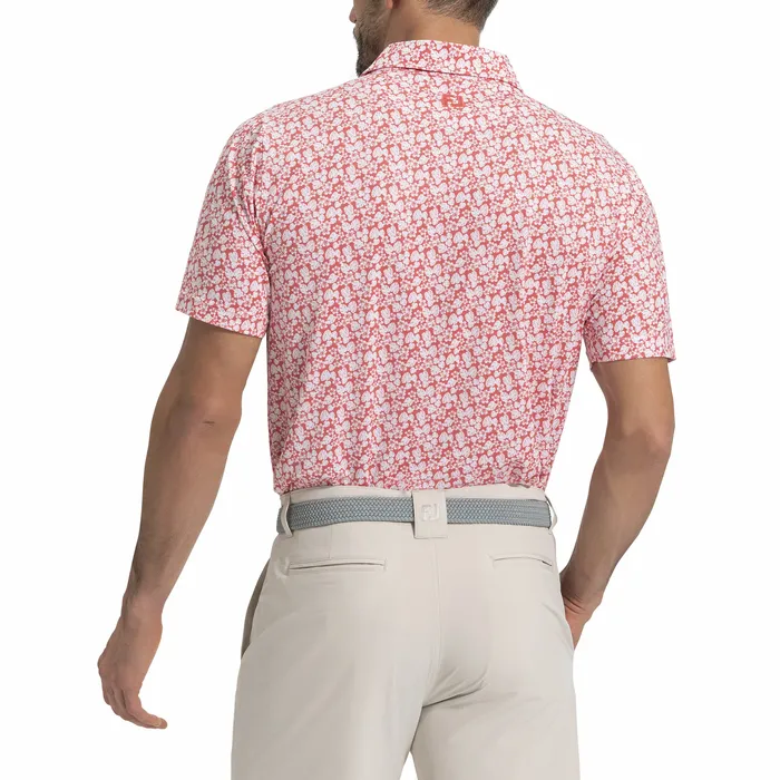 Shirts Men Hawaiian Floral Lisle FootJoy