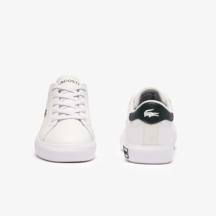 Shoes and Accessories Kids Lacoste Children039s Powercourt Sneakers Whitewhite 21g