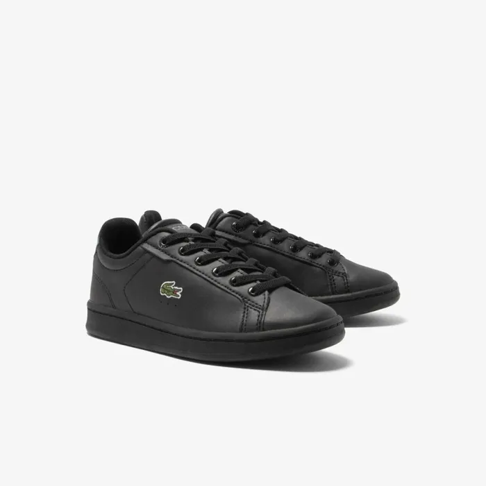 Shoes and Accessories Kids Lacoste Kids039 Carnaby Pro Fiber Sneakers Blkblk 02h