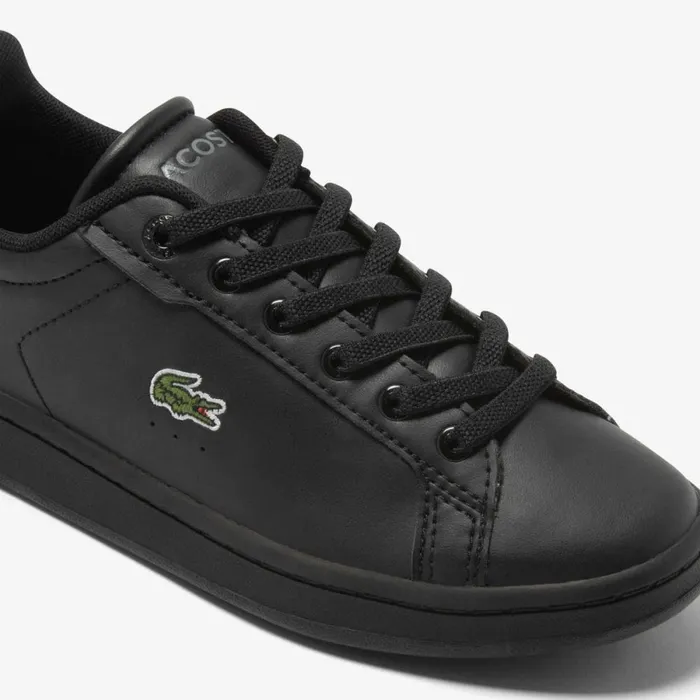 Shoes and Accessories Kids Lacoste Kids039 Carnaby Pro Fiber Sneakers Blkblk 02h