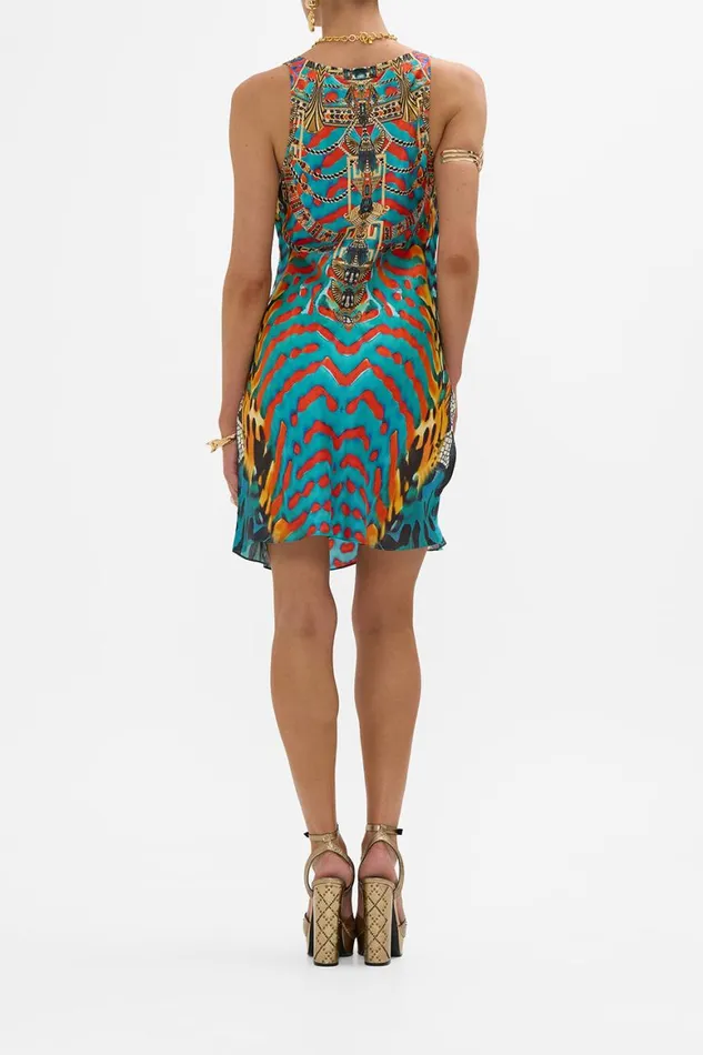 SHORT BIAS SLIP DRESS WITH WIDE STRAP DESERT VISIONS Desert Visions Womens Camilla Dresses