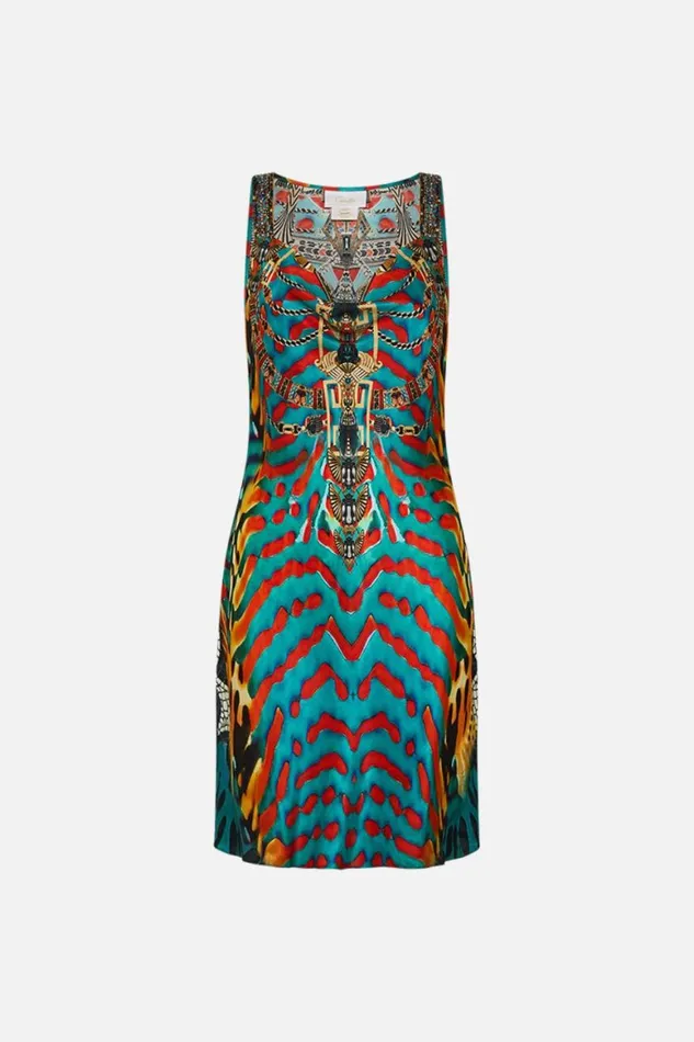 SHORT BIAS SLIP DRESS WITH WIDE STRAP DESERT VISIONS Desert Visions Womens Camilla Dresses
