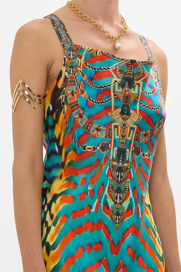 SHORT BIAS SLIP DRESS WITH WIDE STRAP DESERT VISIONS Desert Visions Womens Camilla Dresses