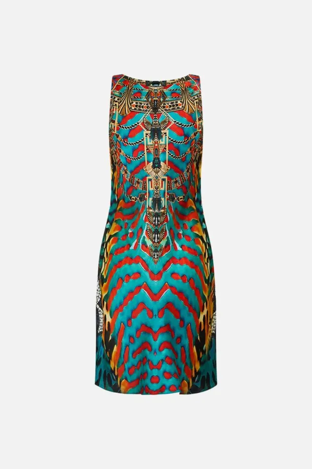 SHORT BIAS SLIP DRESS WITH WIDE STRAP DESERT VISIONS Desert Visions Womens Camilla Dresses