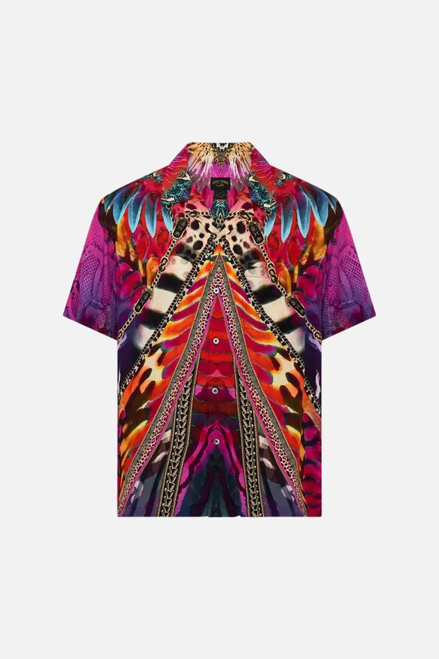 SHORT SLEEVE CAMP COLLARED SHIRT SAHARA SUPERNATURAL Sahara Supernatural Mens Camilla Shirts