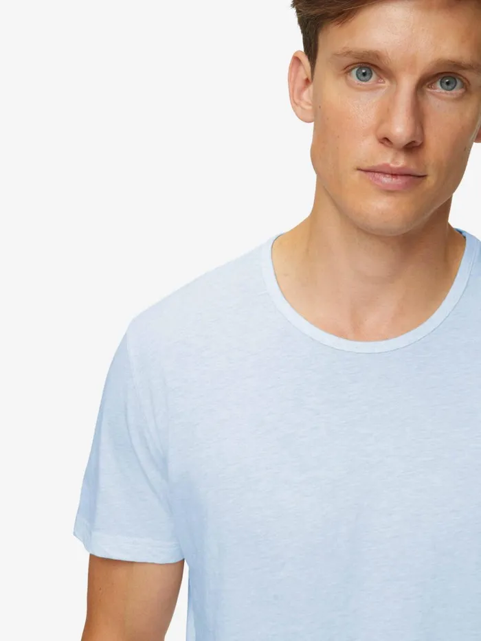 Short Sleeve TShirts Men Derek Rose TShirt Reece Cotton Blue