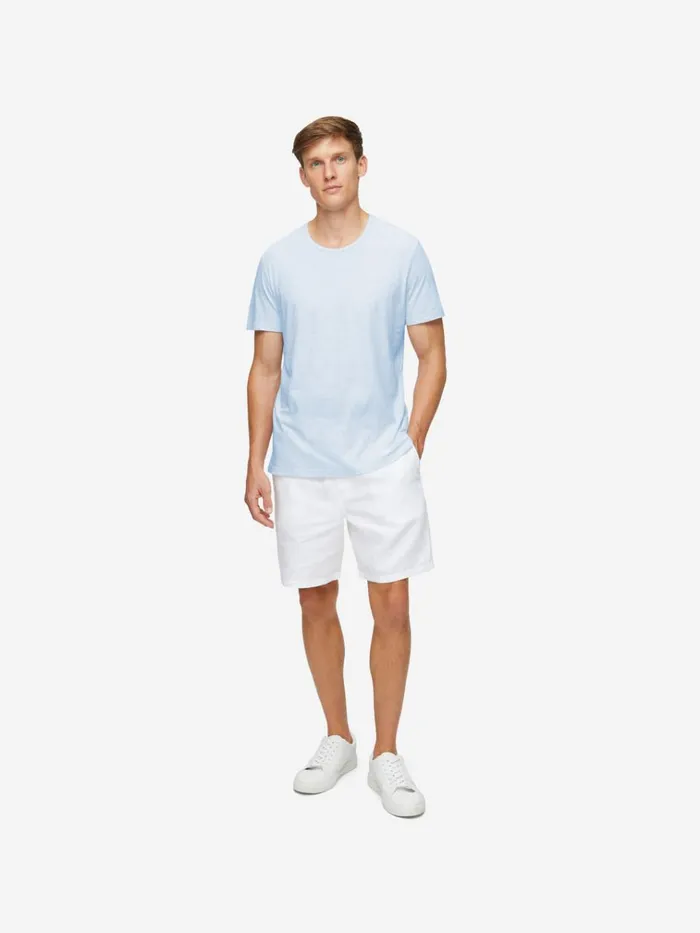 Short Sleeve TShirts Men Derek Rose TShirt Reece Cotton Blue