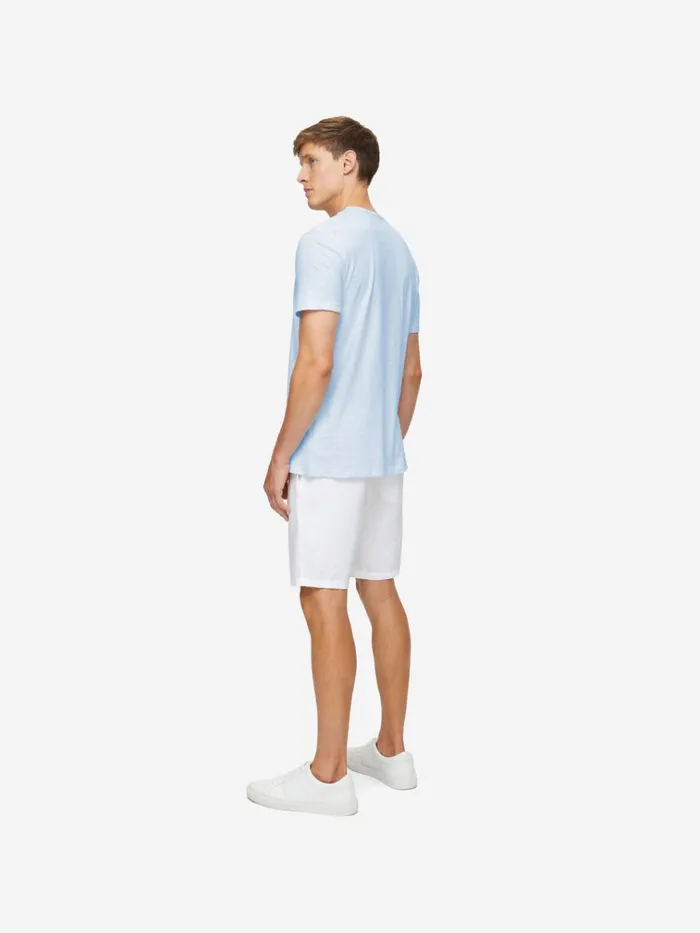 Short Sleeve TShirts Men Derek Rose TShirt Reece Cotton Blue