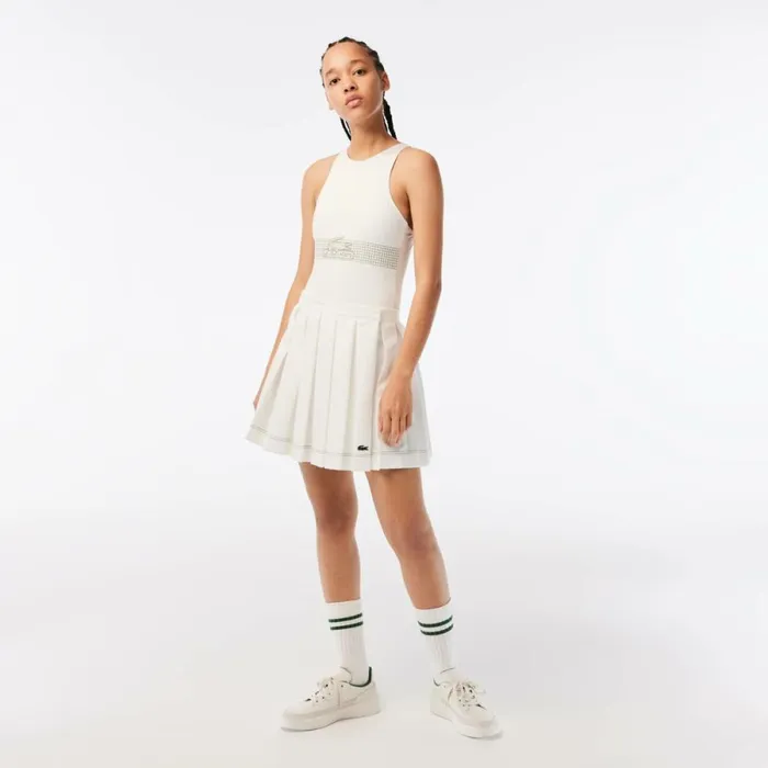 Shorts and Skirts Women Lacoste Womens Pleated Skirt White 70v