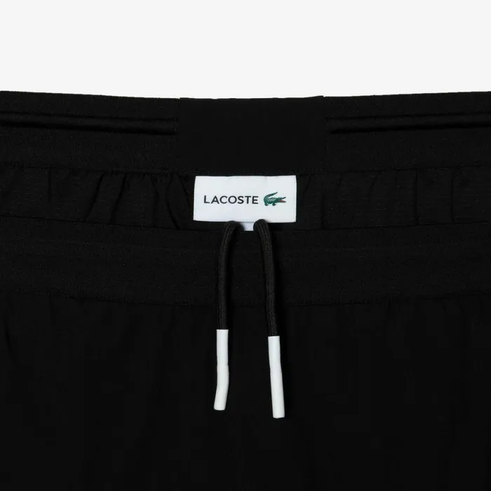 Shorts and Swim Men Lacoste Mens Colorblock Swim Trunks Black White Vxi