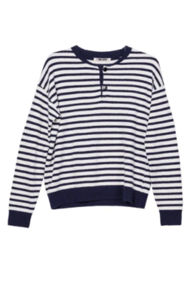Sidonie Navy White Stripe Pullover PreOrder Women Ciao Lucia Pullovers